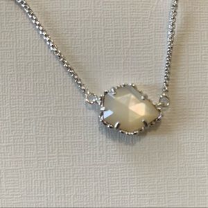 Kendra Scott Silver Pearl Tess Necklace! NWT